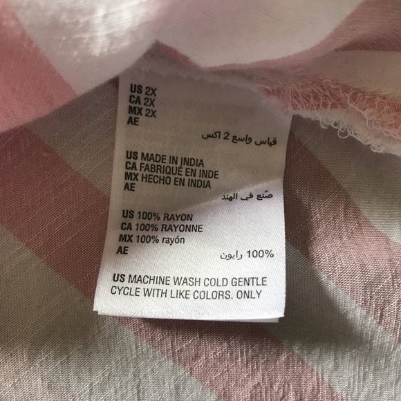 Soft and Flowy Cap Sleeve Button Down Style & Co 2XL - Picture 3 of 8